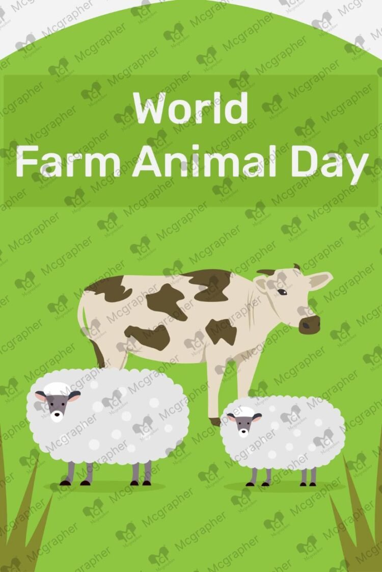 World Farm Animal Day illustration