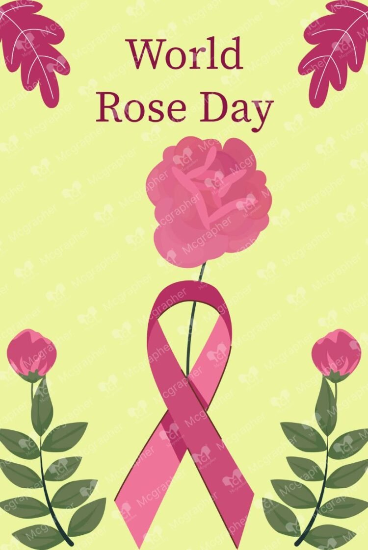 World Rose Day illustration