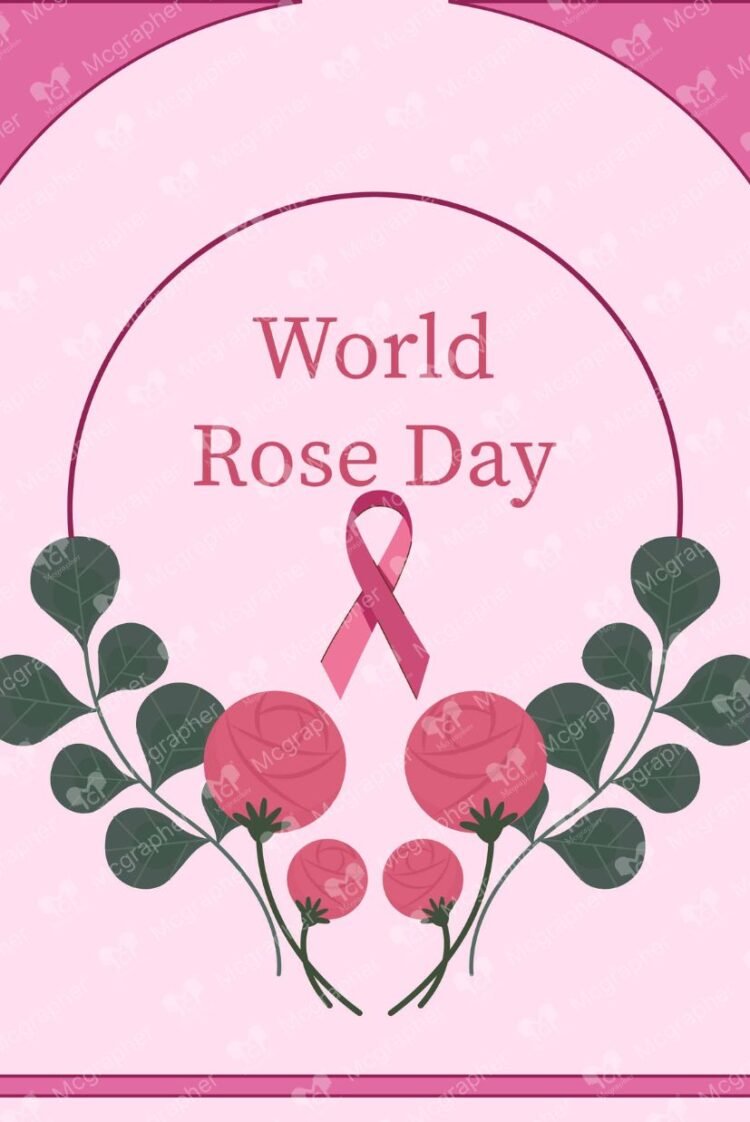 World Rose Day couples illustration