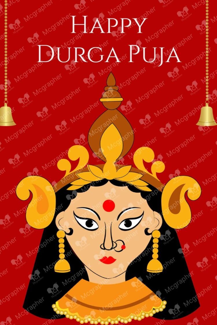 Happy Durga Puja illustration