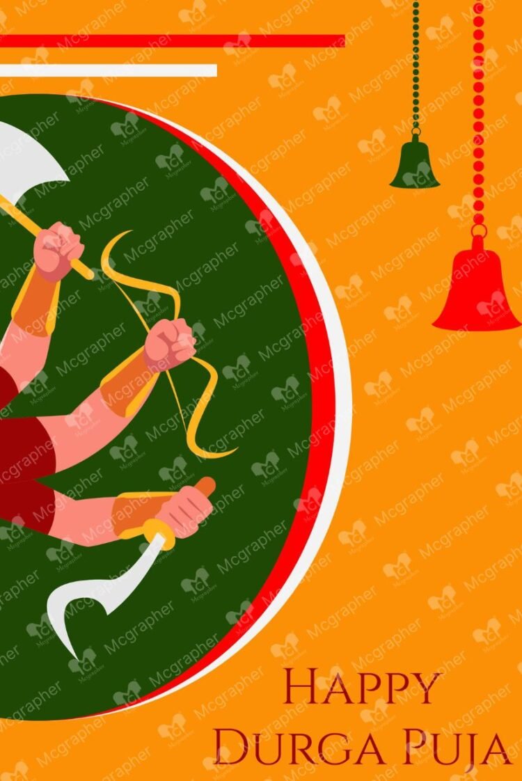 Durga Puja festival illustration