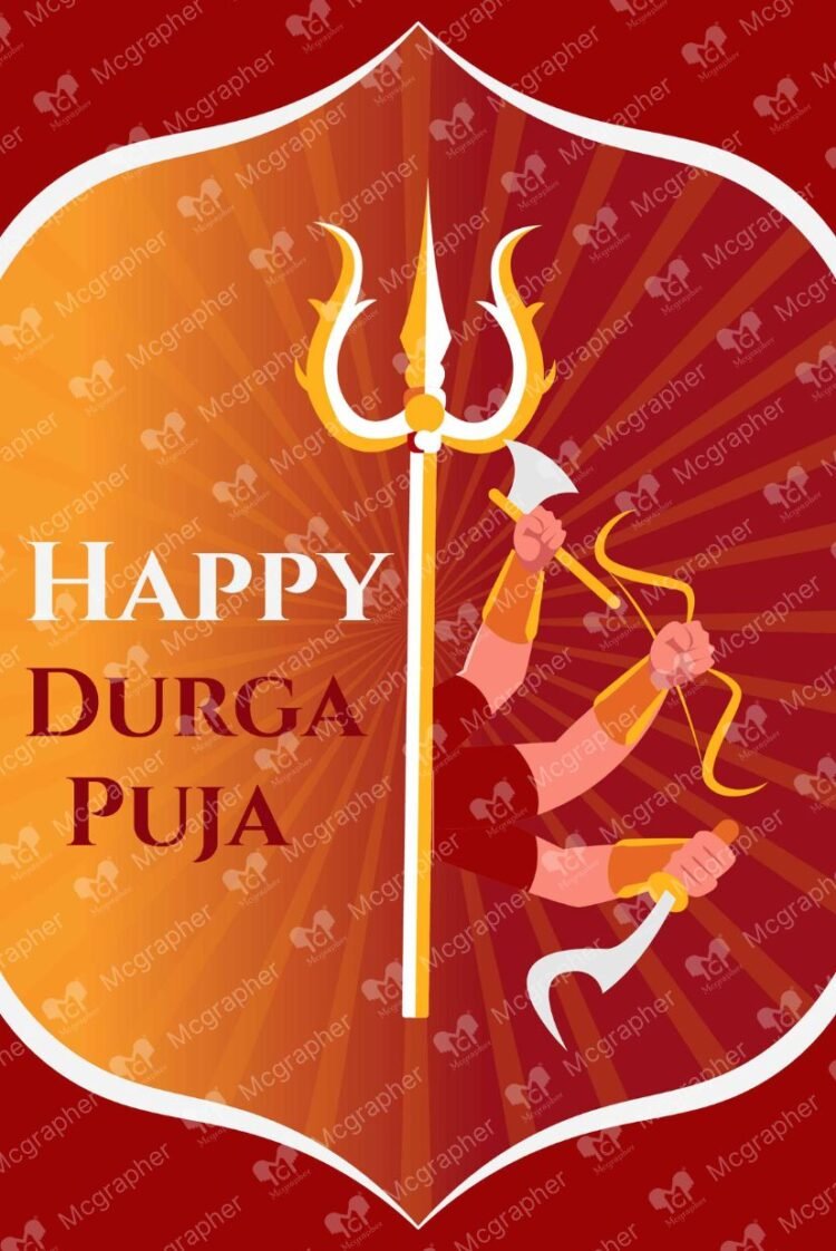 Durga Puja Festival Celebration illustration