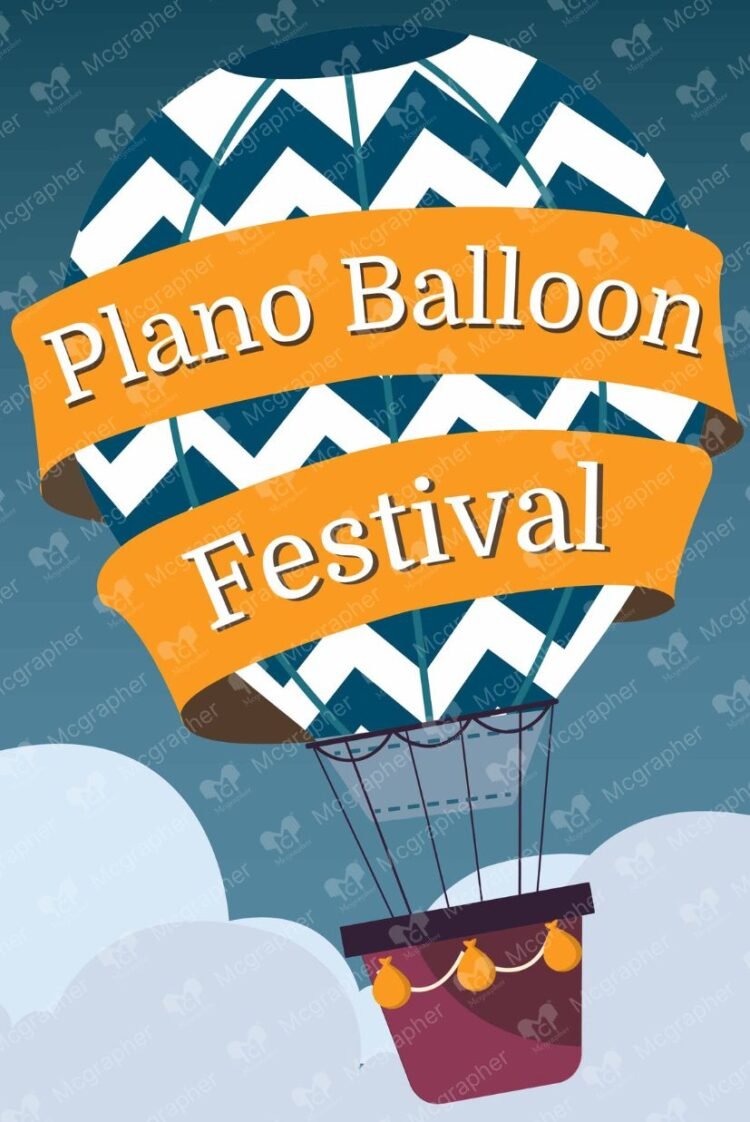 Plano Balloon day Festive illustration