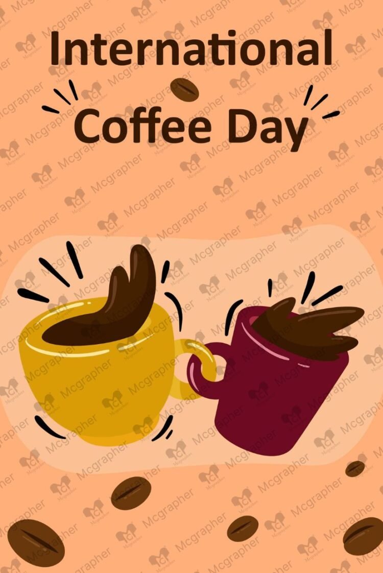 International Coffee Day vector illustration