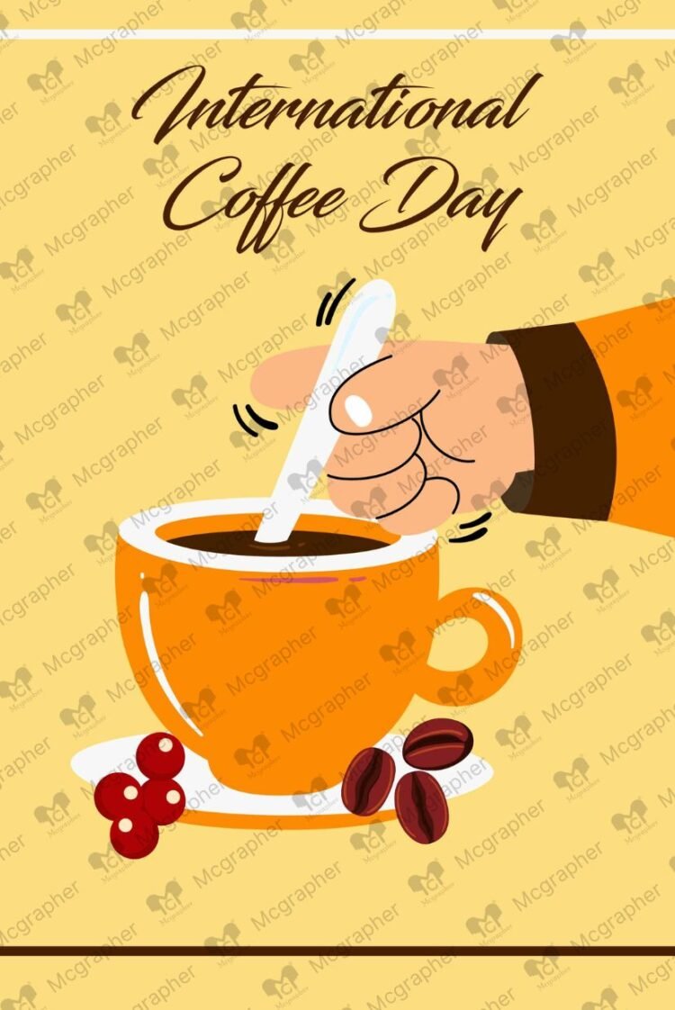 Happy Coffee Day illustration
