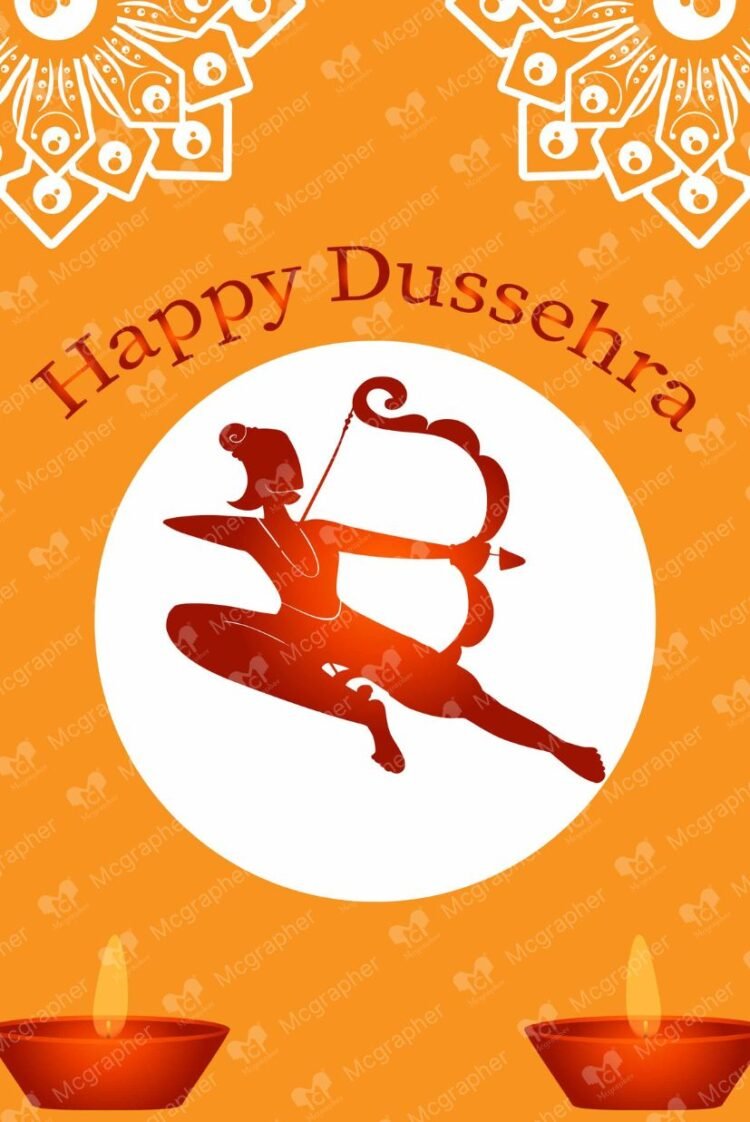 Happy Dussehra illustration