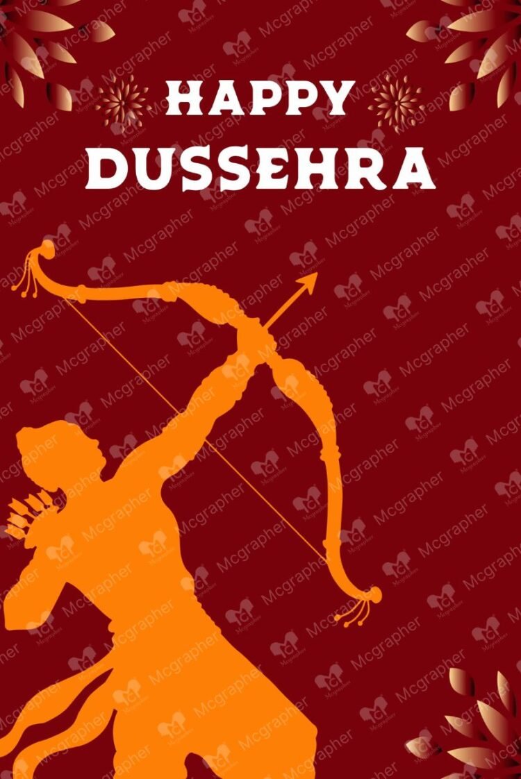 Happy Dussehra festive celebration illustration