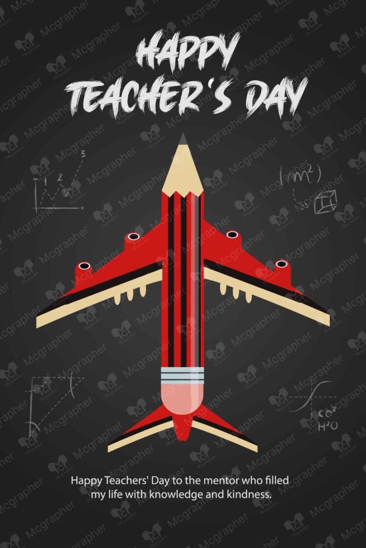 Happy Teacher Day guide vector illustration