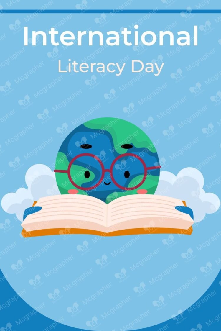 National Literacy Day illustration