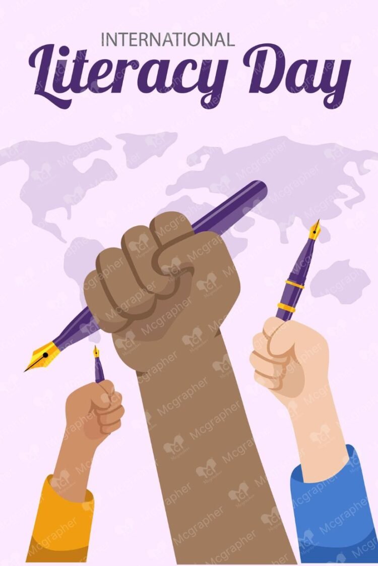 International Literacy Day vector illustration