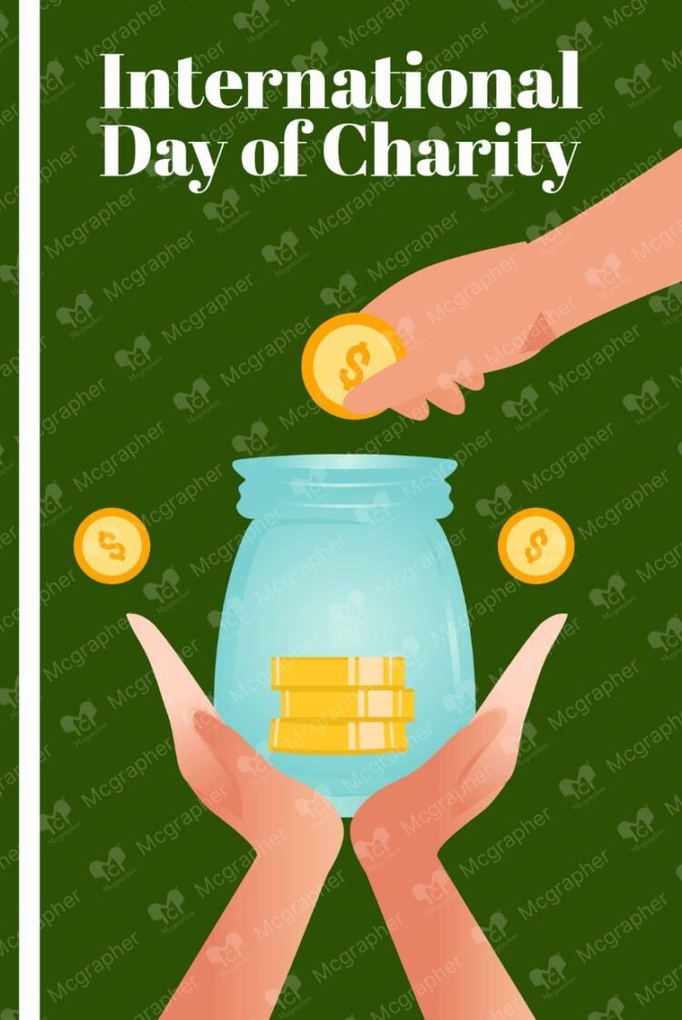 World Charity Day vector illustration