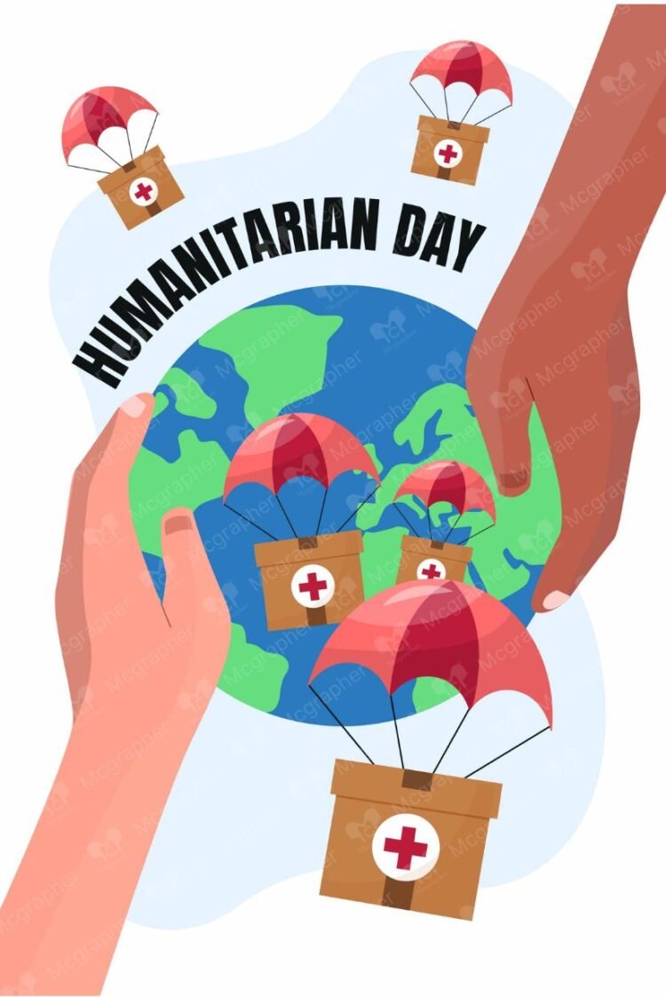 World Humanitarian Day help illustration
