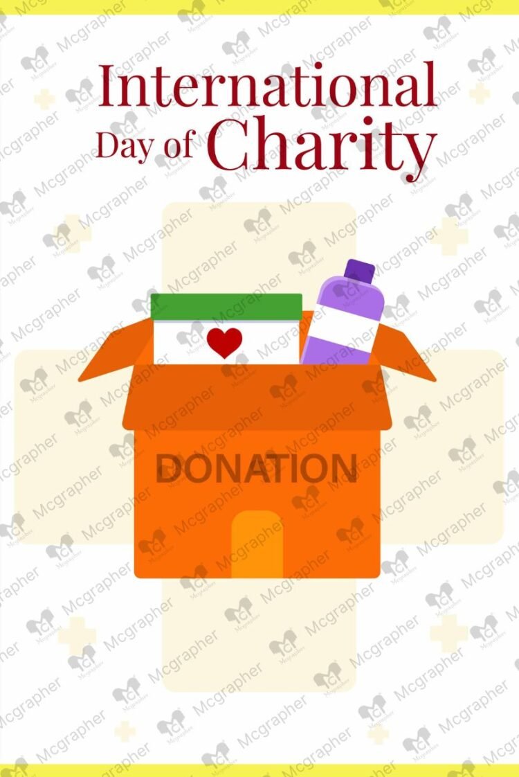 Happy International Day of charity illustration