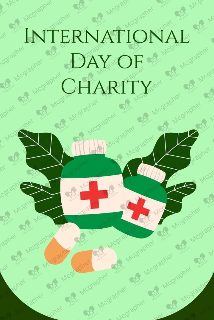 Happy World Day of charity illustration