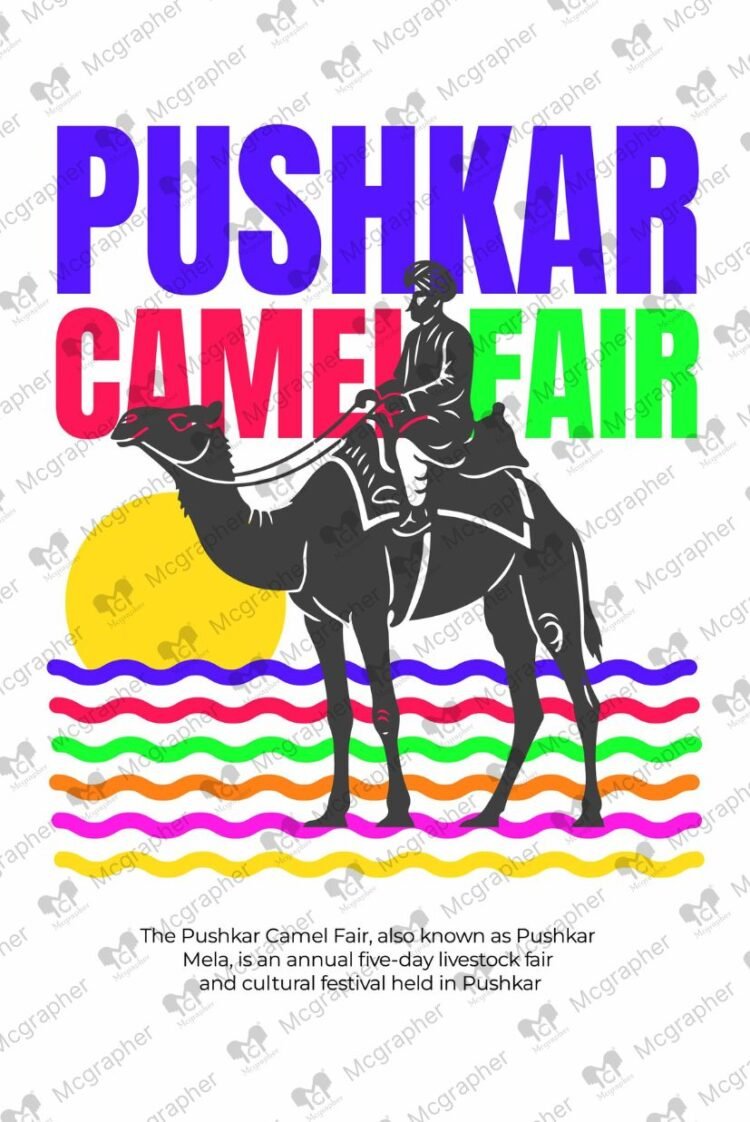 Camel fair Indian Cultural illustration