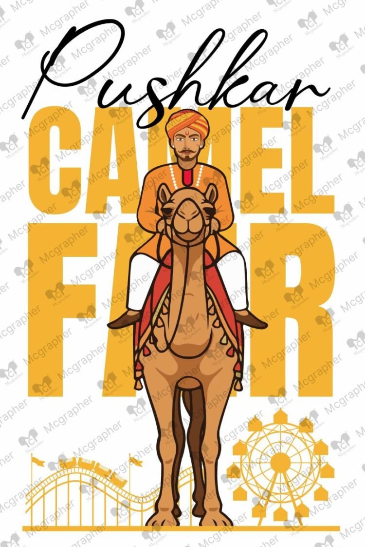 Pushkar Camel fair Heritage illustration