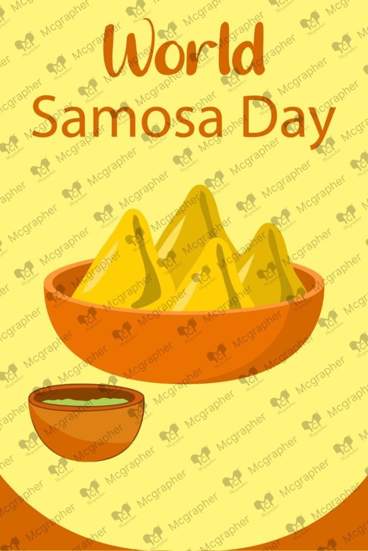 World samosa day vector illustration