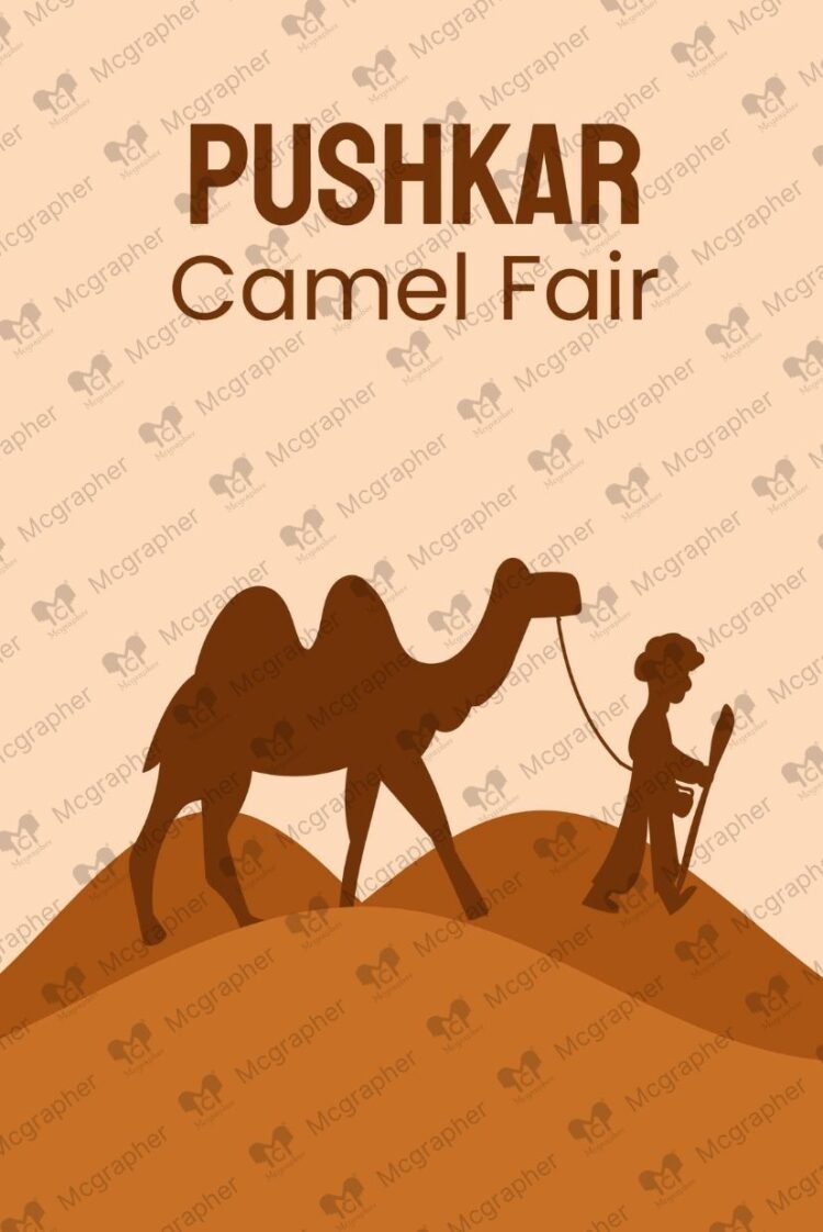 Pushkar Camel festive Vibes illustration