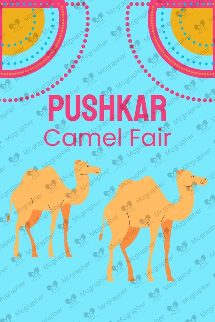 Pushkar Camel fair illustration