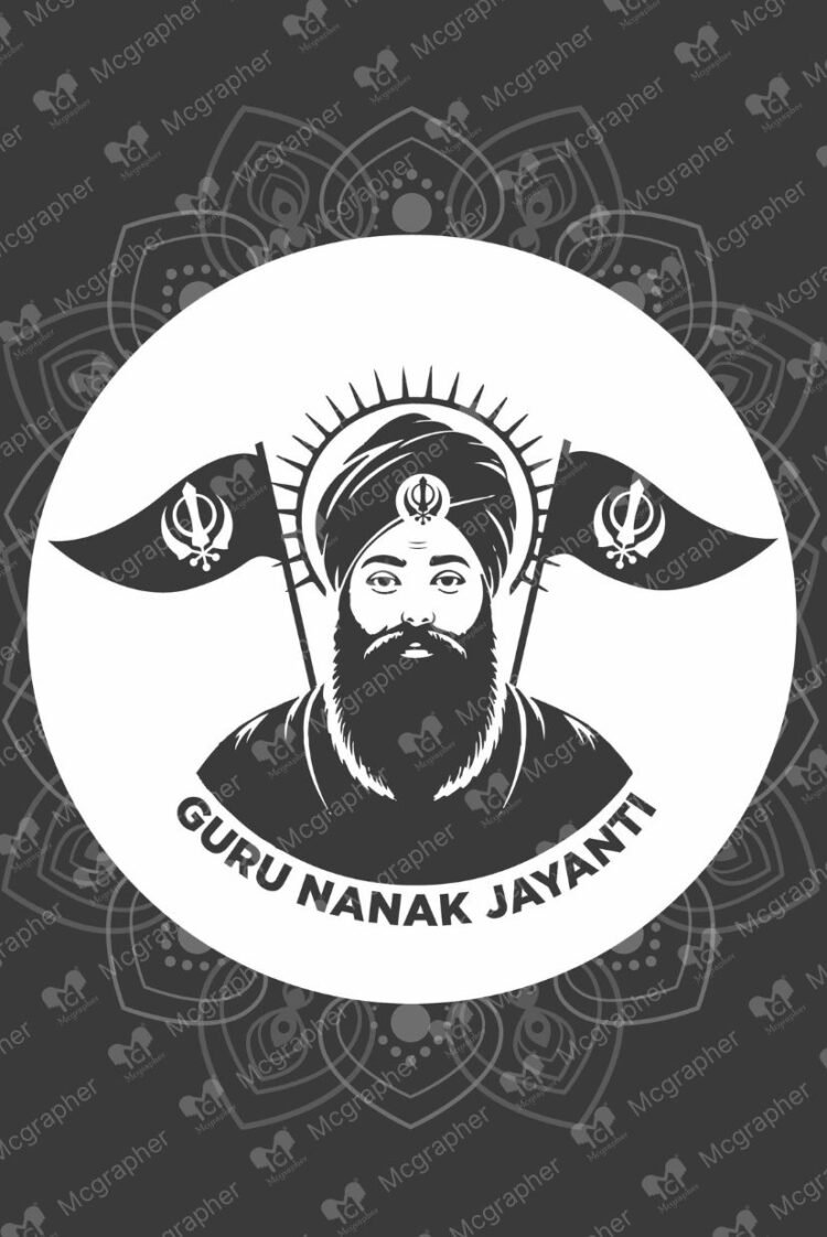 Guru Nanak Jayanti Lord illustration