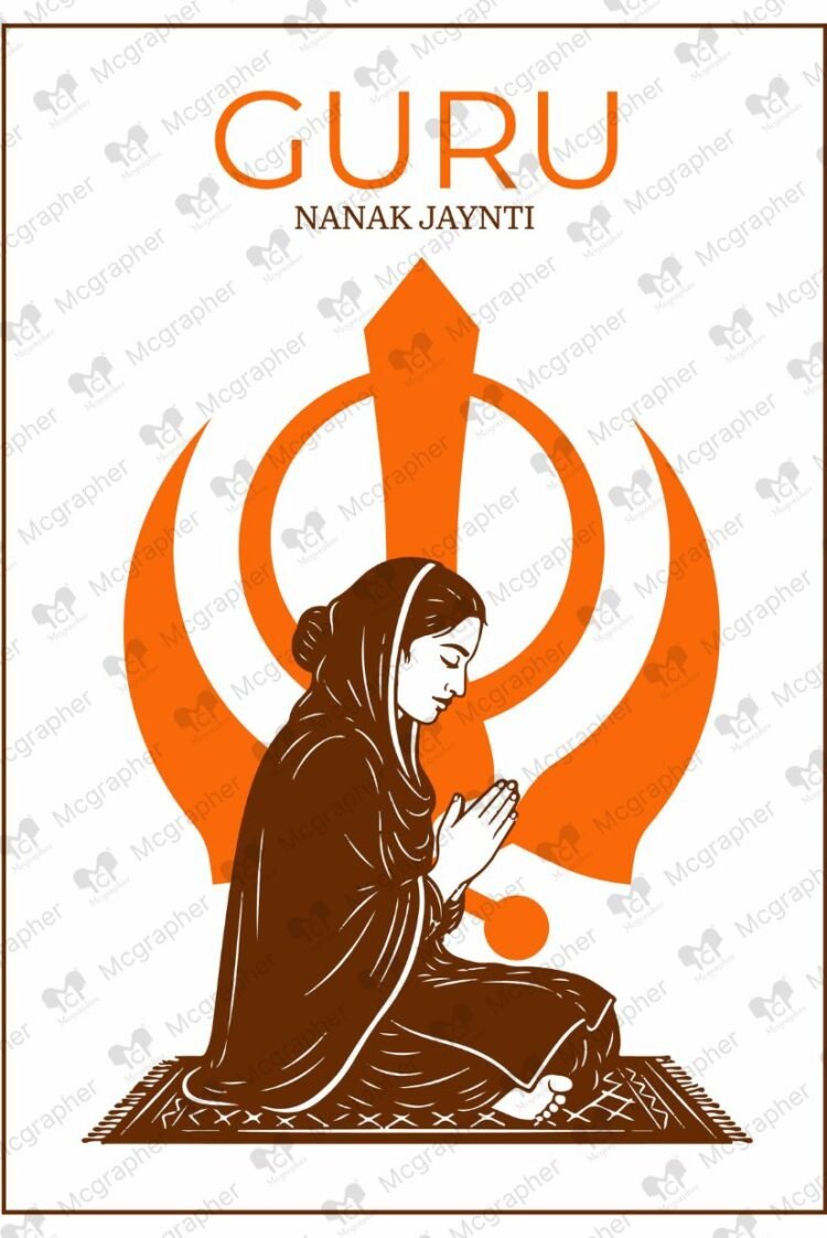 Guru Nanak Jayanti vector illustration