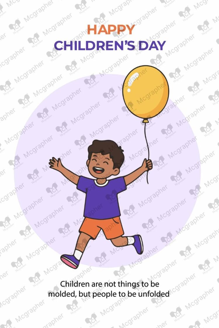 Children's day Happiness vector Illustration