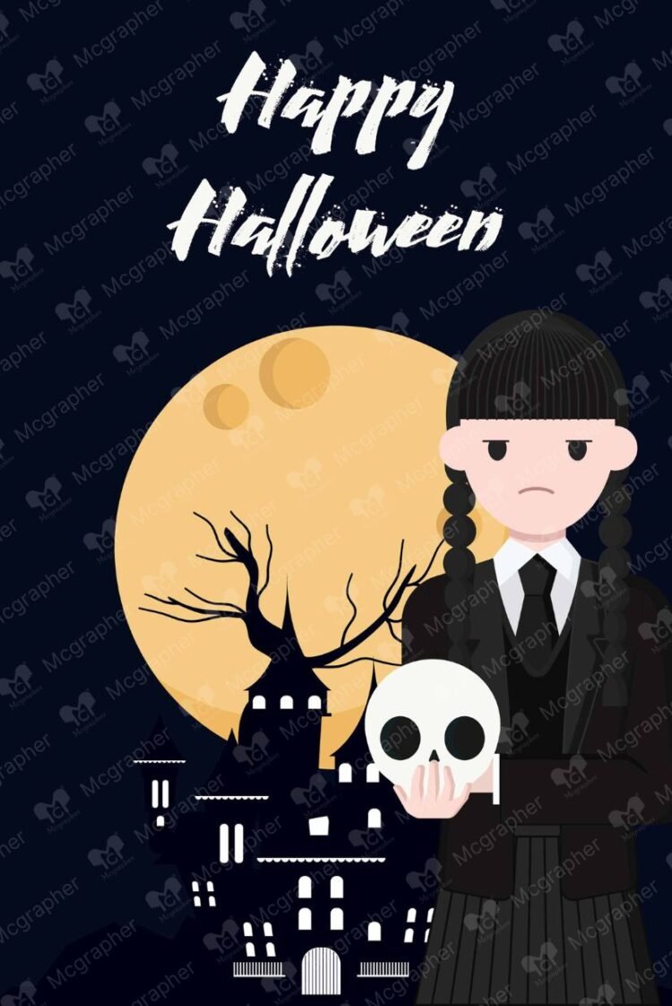Happy Halloween horror Vector illustration