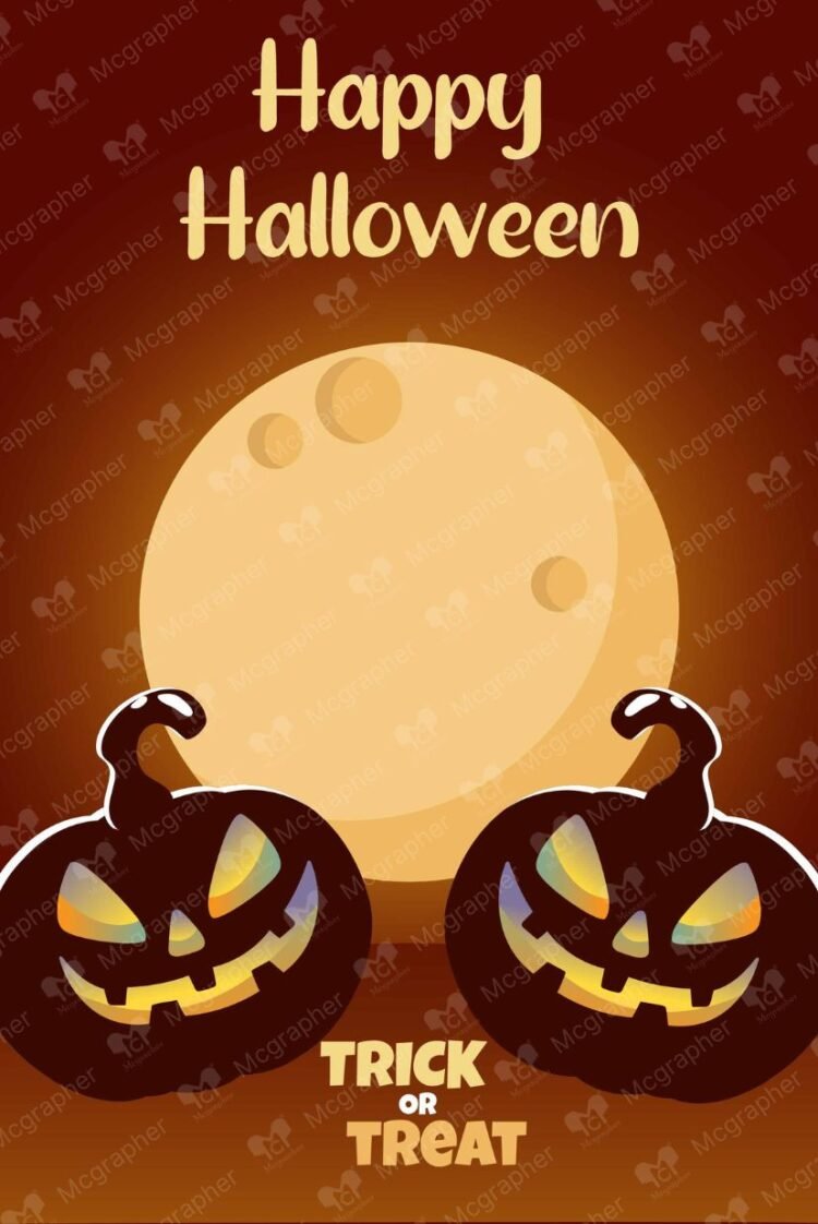 Happy Halloween scary Vector illustration