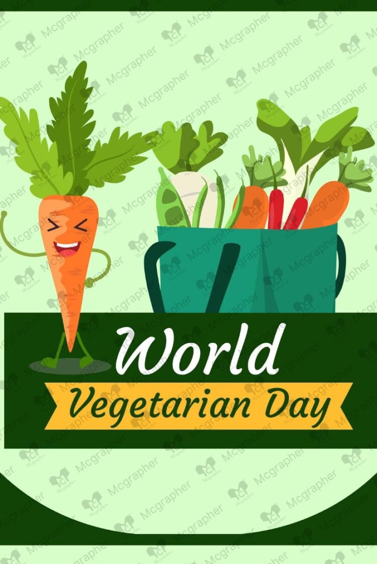 Vegetarian Day festival illustration