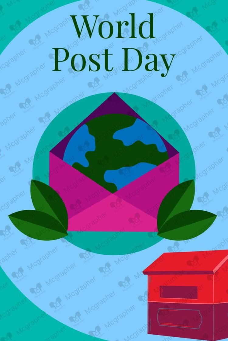 Post Day Envelope vector illustration