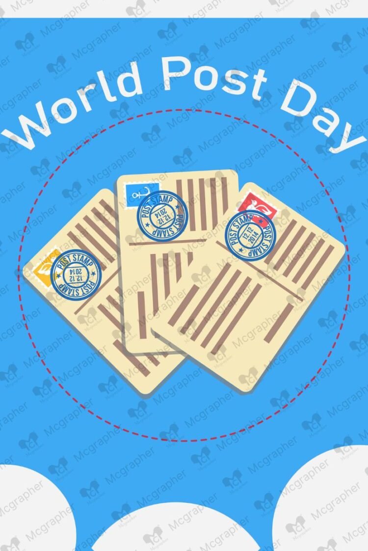 World Post Day Mail illustration