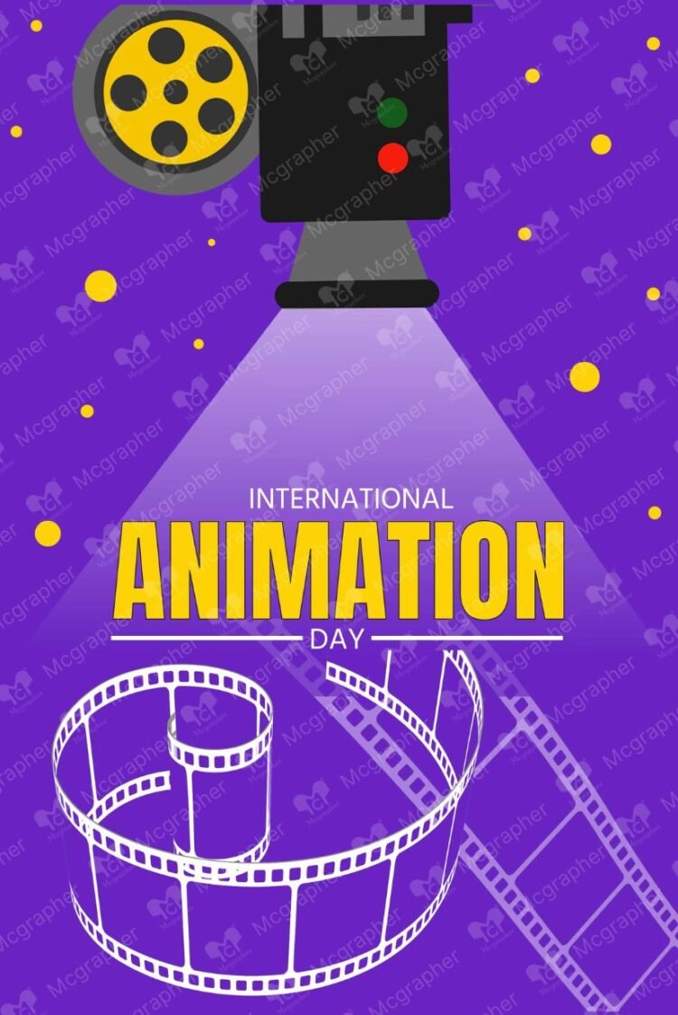 Global Animation Day vector illustration