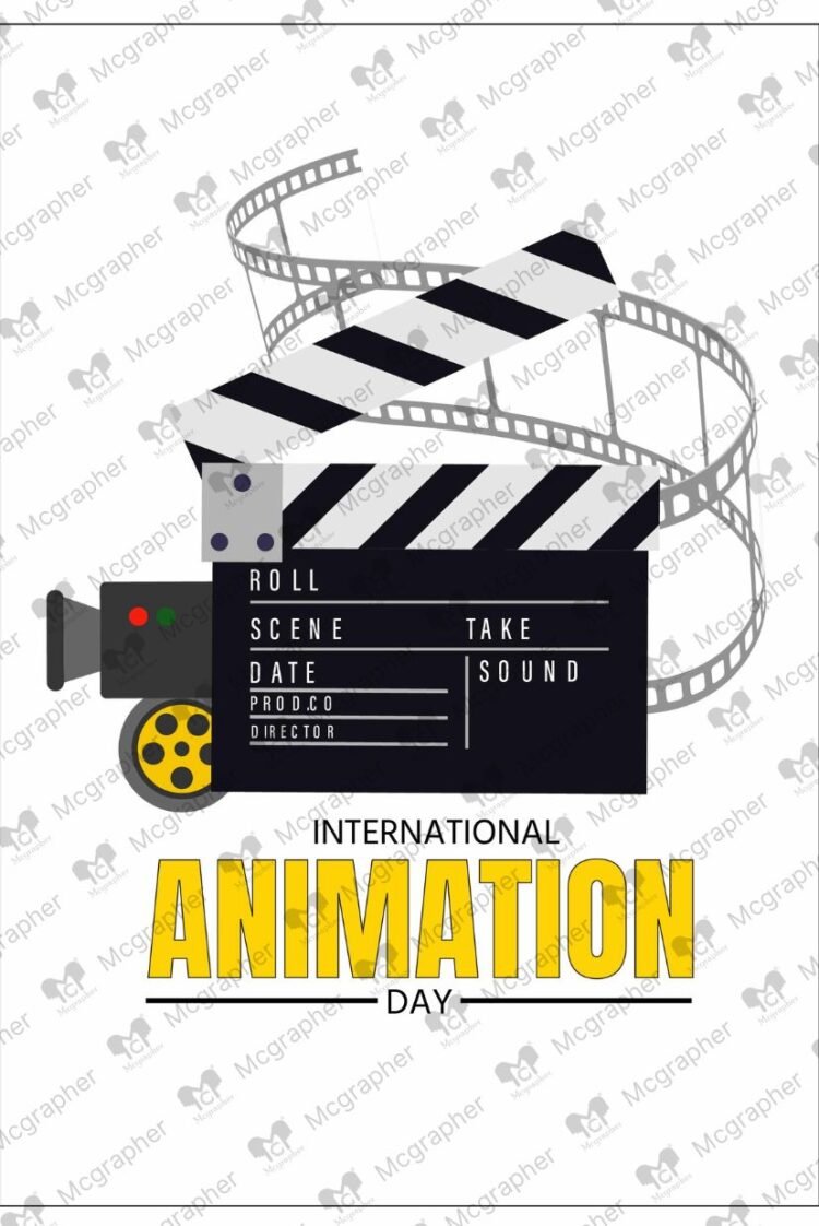 Animation Day vector illustration