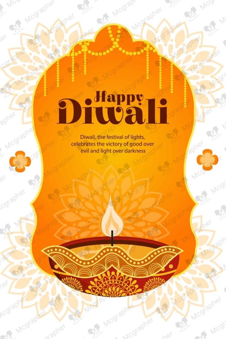 Deepavali Festival Poster illustration