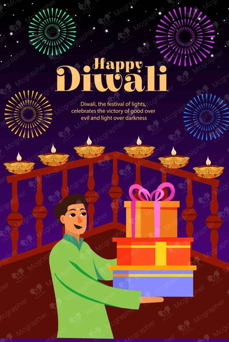 Deepavali Festival Gifts illustration