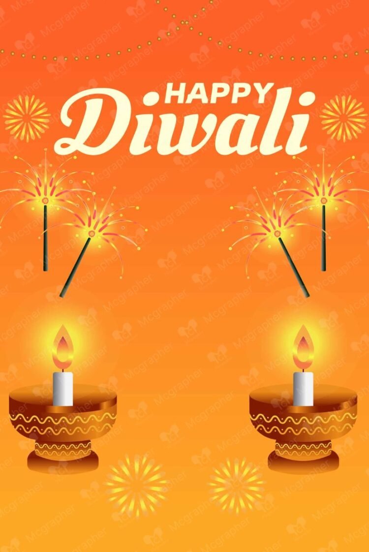 Deepaval wishes illustration