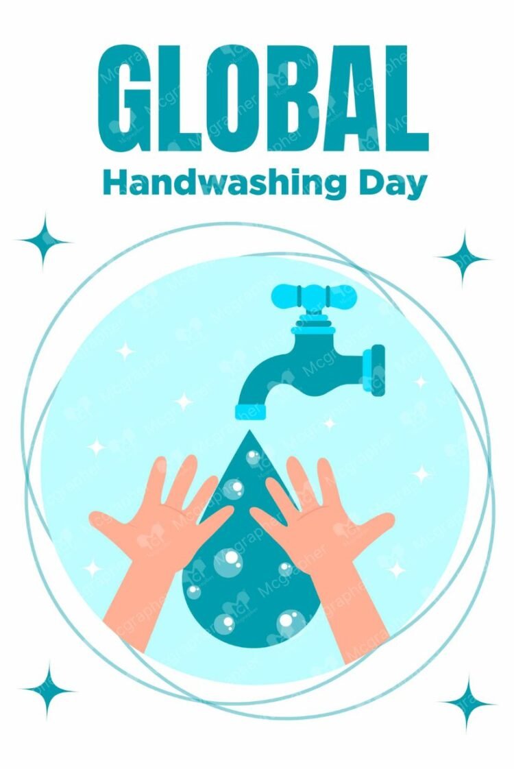 Global Handwashing sanitation vector illustration