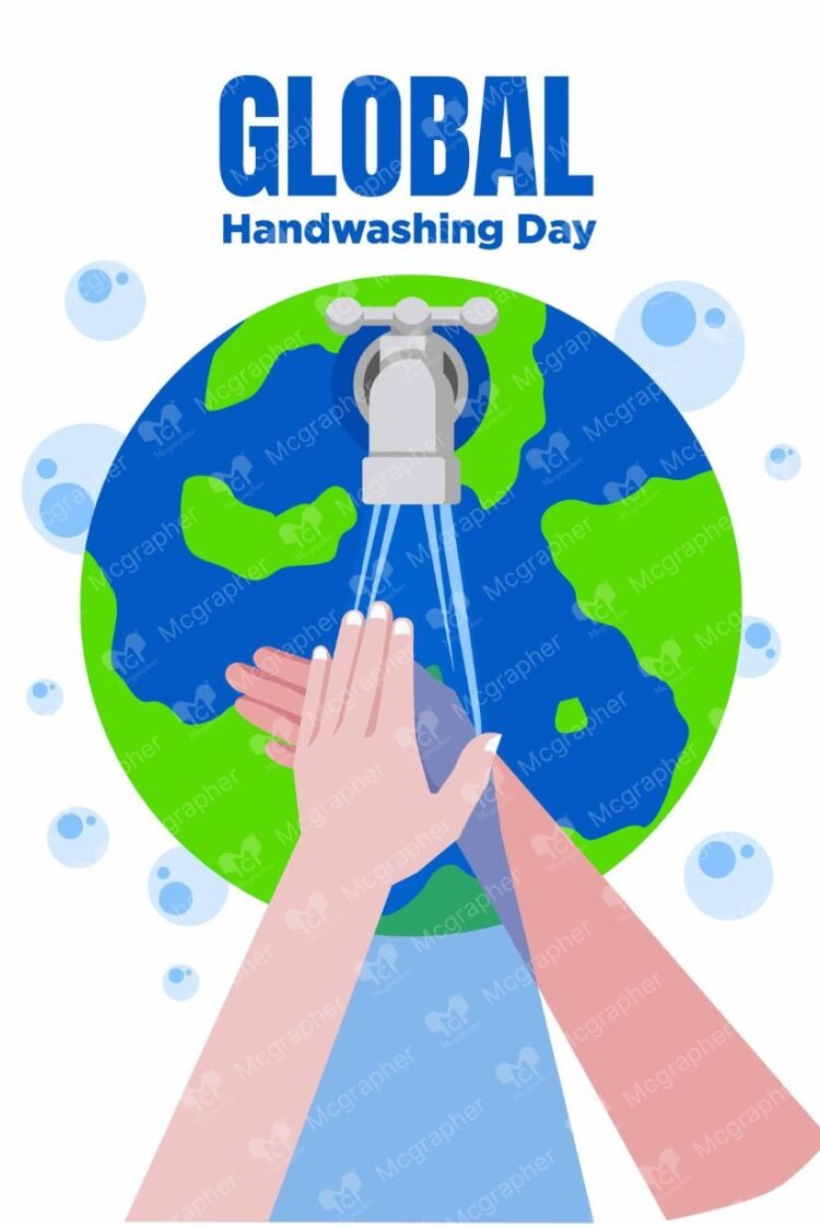 Handwashing Day hygiene vector illustration