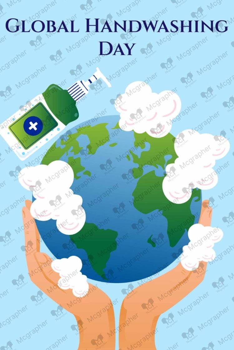 Handwashing Day clean hands illustration