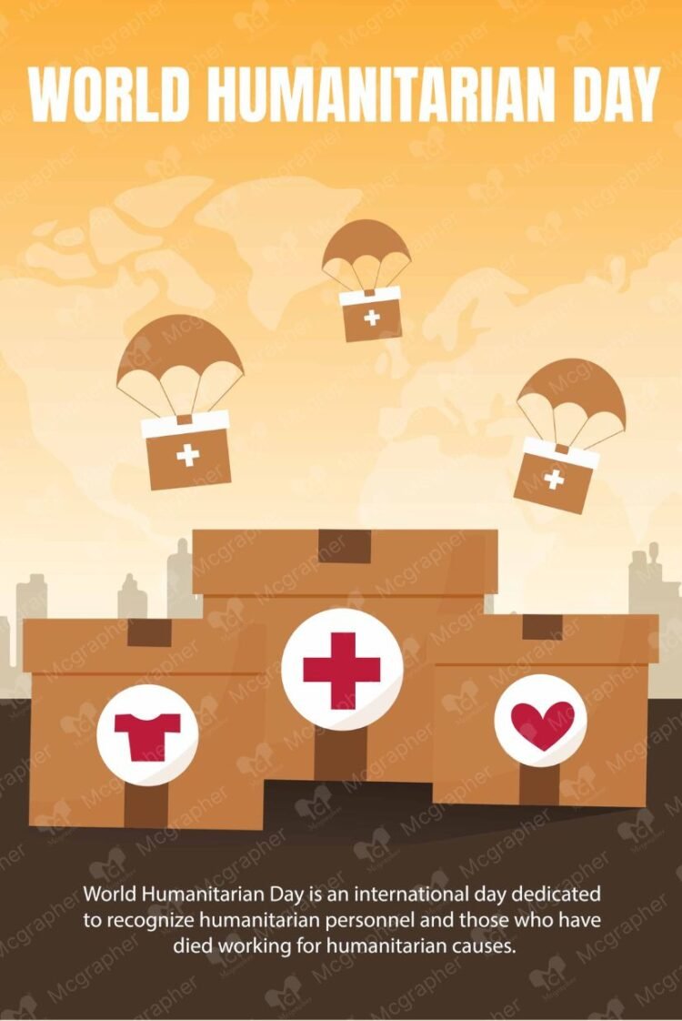 Humanitarian Day Help illustration