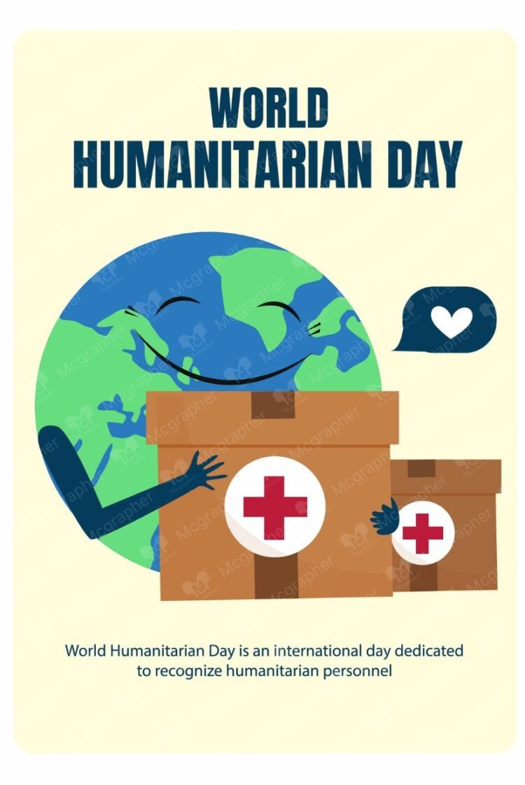 World Humanitarian Day aid illustration