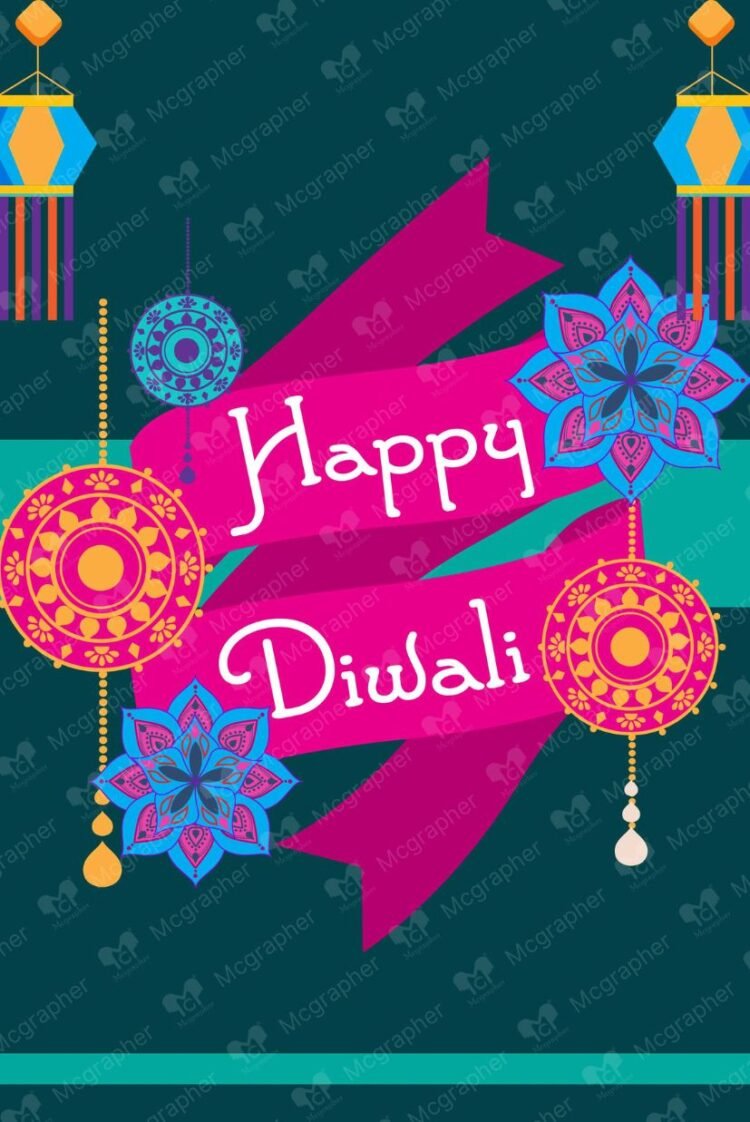 Deepavali Festival greeting illustration