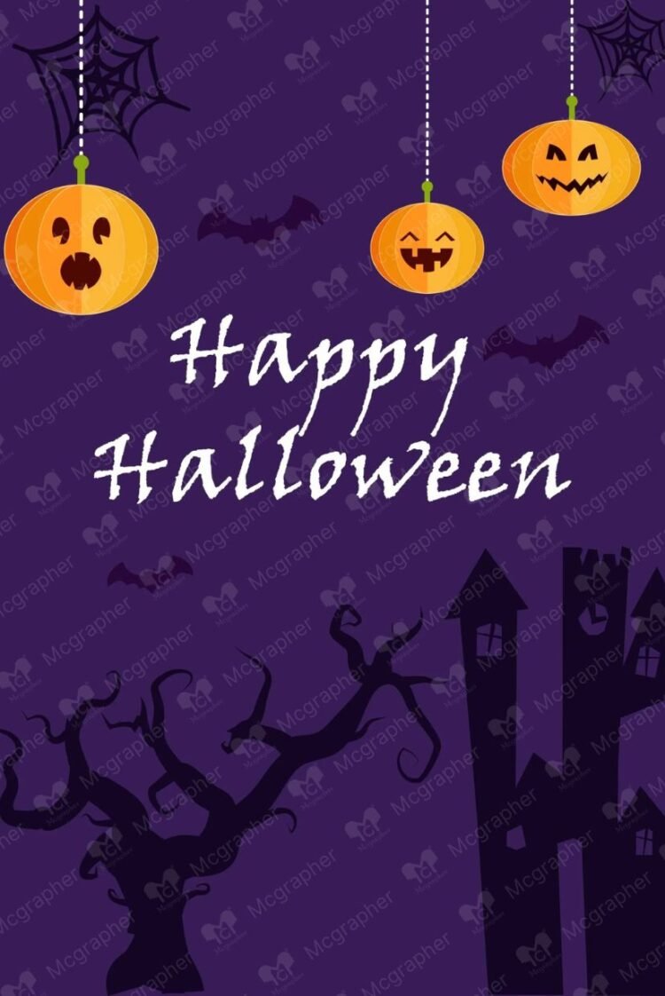 Happy Halloween hunted tree Illustration