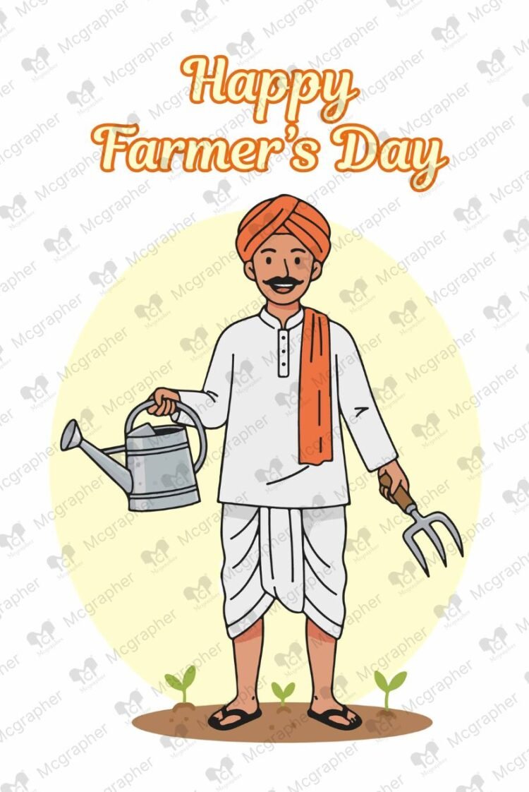 Farmer's Day Farming Illustration