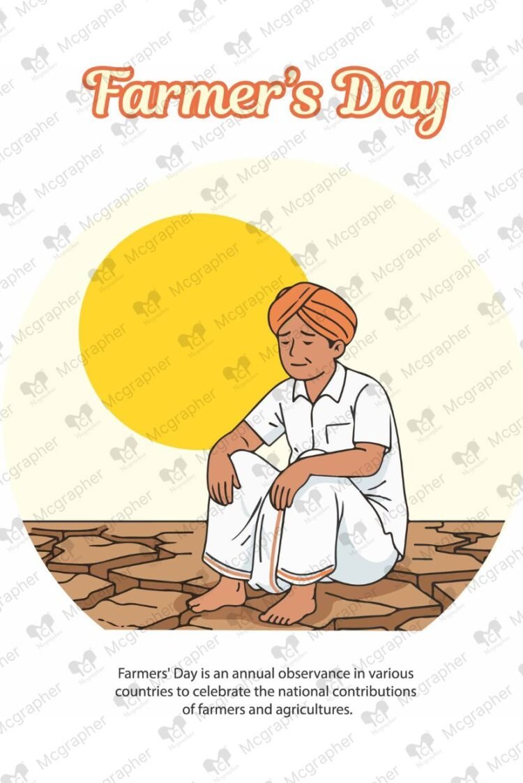 Farmer's Day Hardship Illustration