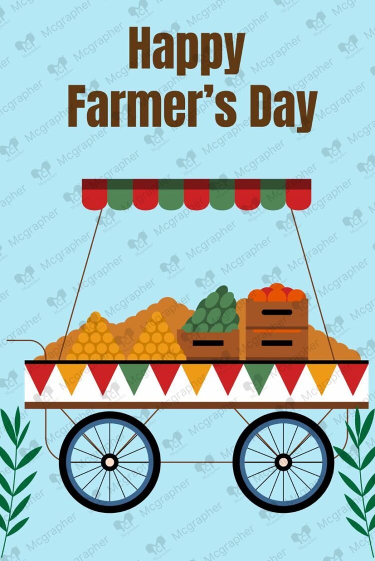 Farmer's Day vector Illustration