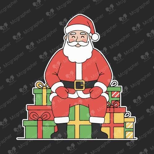 Merry Christmas santa gifts Clipart