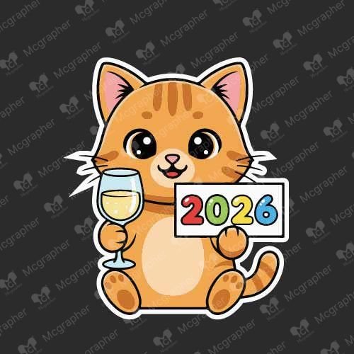 New Year 2026 Clipart
