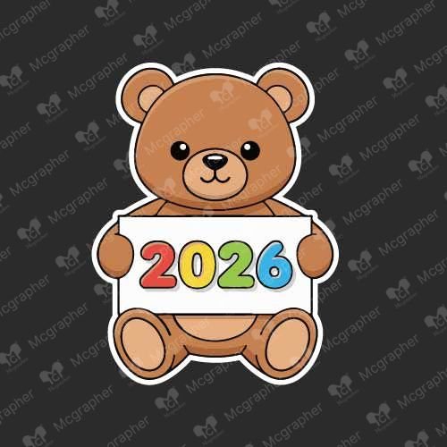 New Year 2026 vector Clipart