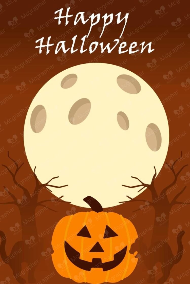 Halloween hunted Monster Illustration